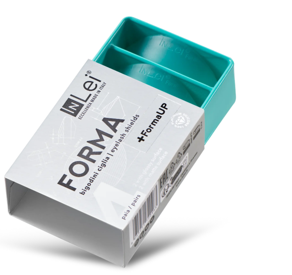 НАБОР СИЛИКОНОВЫХ БИГУДЕЙ ДЛЯ ЗАВИВКИ НАТУРАЛЬНЫХ РЕСНИЦ InLei® “FORMA” 4 universal pairs