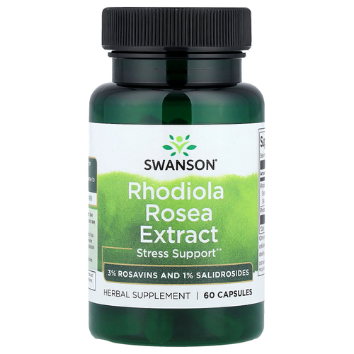 Swanson Vitamins, Экстракт родиолы розовой, 60 капсул