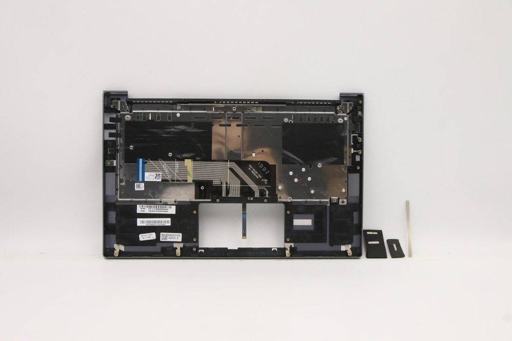 Верхняя панель с клавиатурой (топкейс) для ноутбука Lenovo Slim 7-14IIL05 с подсветкой, серая, раскладка - английская (5CB0X55961)
