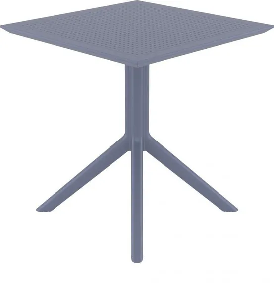 Стол пластиковый Sky 70х70 серый