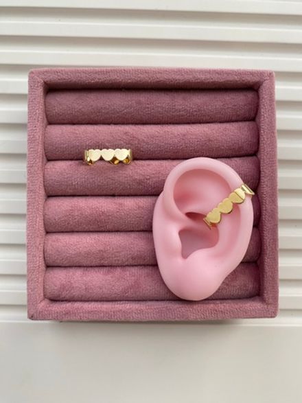 Кафф "Сердечки", 5,5мм