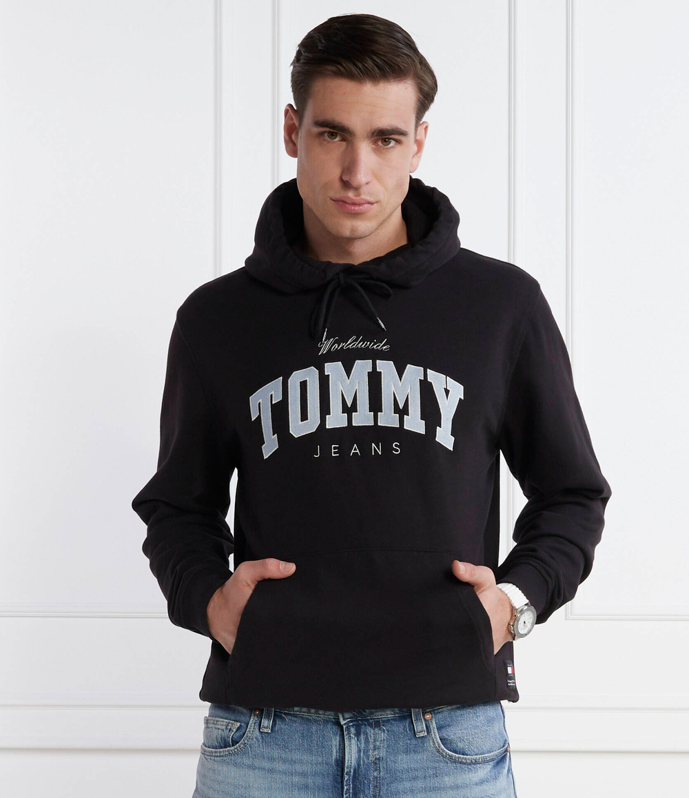 Худи NY VARSITY Tommy Jeans - черный(DM0DM18401)