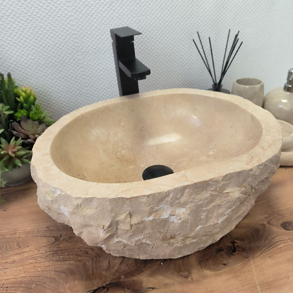 Раковина из мрамора Erozy Cream EM-62668 (44*38*15) 115