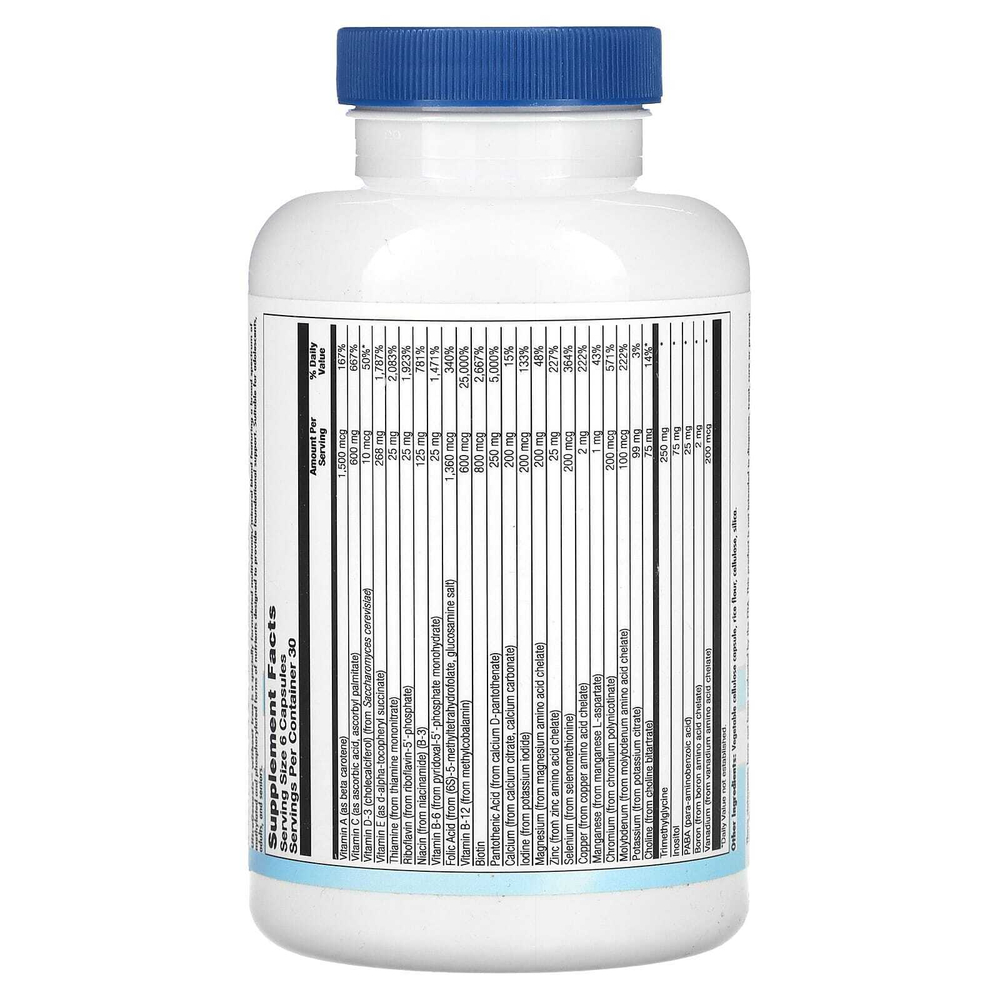 Nutra BioGenesis, UltraGenesis, без железа, 180 капсул