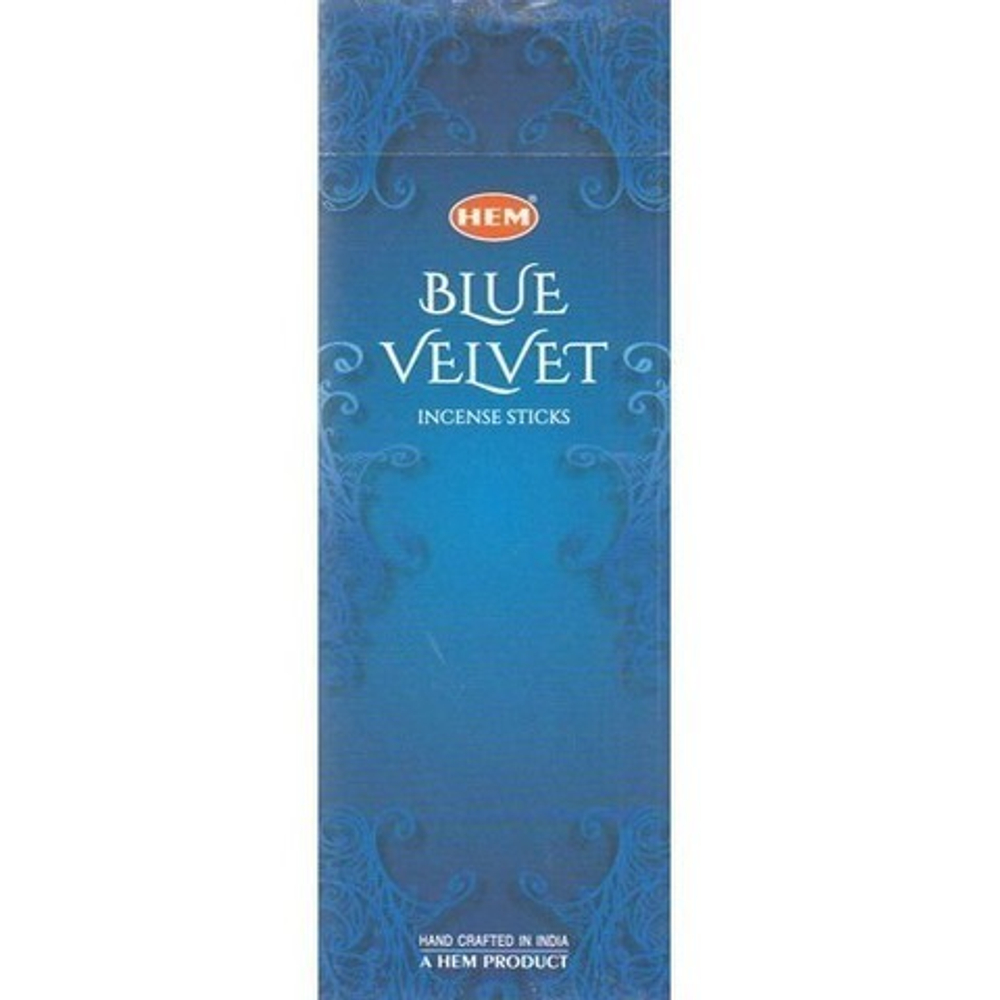 HEM Blue Velvet шестигранник Благовоние Синий бархат (цветы париджаты, кадамбы и ашоки)