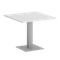 Home Office Стол квадратный VR.SP-5-90.2 Белый Бриллиант/Металл Серый 900*900*753