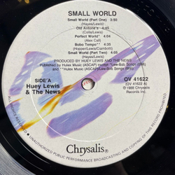 Винтажная виниловая пластинка LP Huey Lewis and The News Small World (USA 1988)