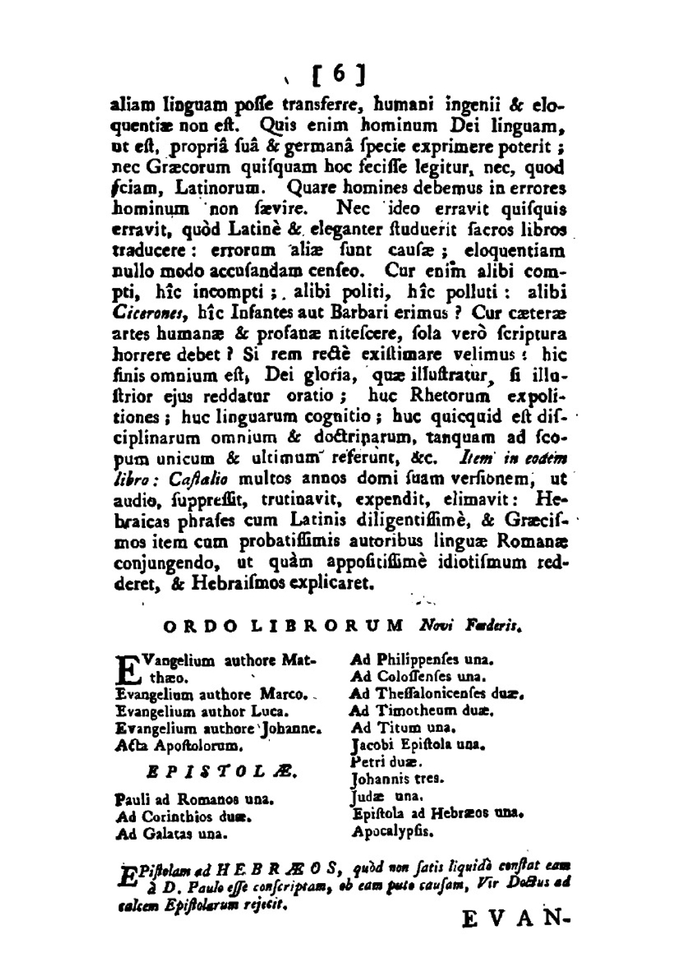 Novum Jesu Christi Testamentum: a Sebastiano Castalione latine redditum. In . | Sébastien Castellion