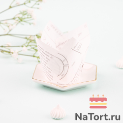 Форма бумажная «Тюльпан», 5х8 см (белая газета, 200 штук)