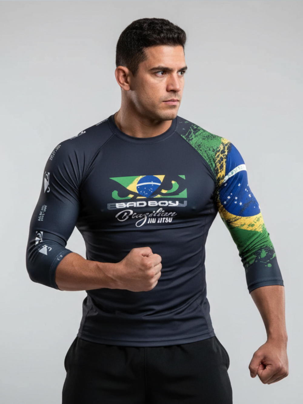 Тренировочная футболка Bad Boy World BJJ черная
