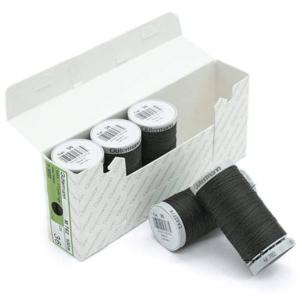 Нитки суперкрепкие Gutermann Extra Strong M782 №40 (100 метров), 5 кат. | 036 серый