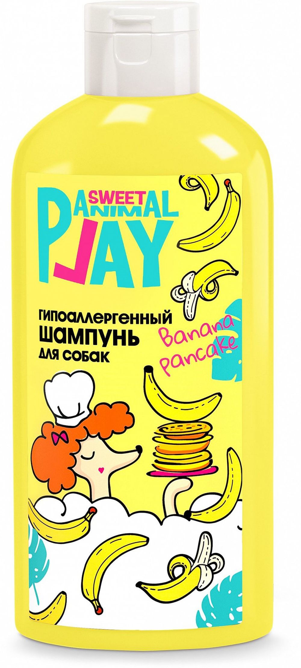 ANIMAL PLAY SWEET Шампунь для собак и кошек Банан гипоаллергенный 0,3 л