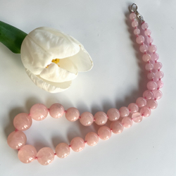 Бусы. Лепестки Амура. Розовый кварц