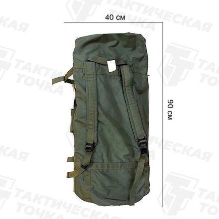 Баул Балу СН76 120л. с верт. молнией кардон 500 олива