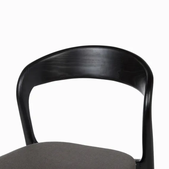 Стул Esse Soft, черный, темно-серая обивка
