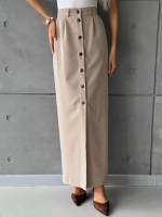 Юбка длинная на пуговицах