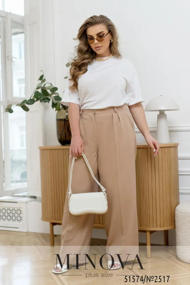 Брюки 2517-бежевый Minova