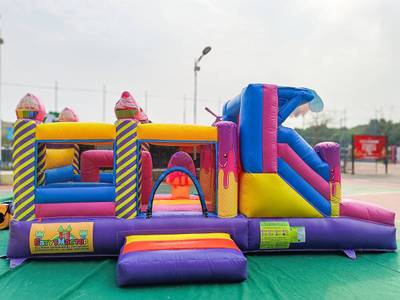 Коммерческий надувной батут «Сладкое царство» 5,2*2,7*2,05 м