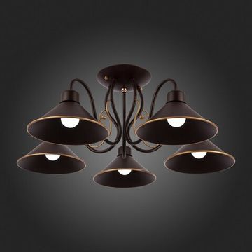 SLE120402-05 Светильник потолочный темно-коричневый/темно-коричневый E27 5*60W CIOLLA
