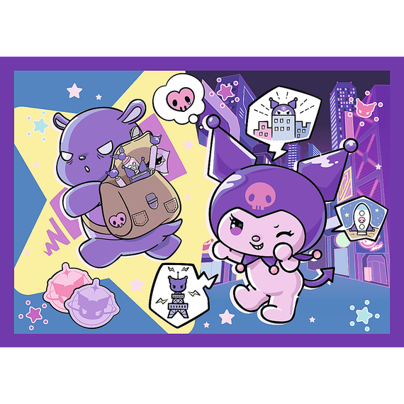 Puzzles - &quot;4in1&quot; - Day with Kuromii / Hello Kitty