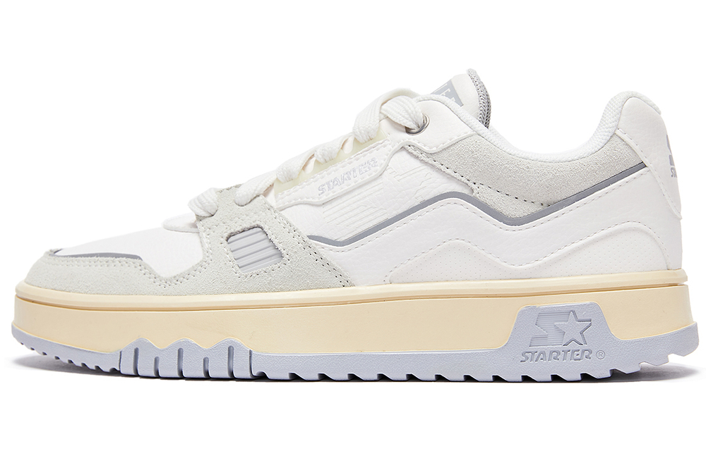 STARTER Trainer EP Collection Textile, Leather Abrasion Resistant Low top Skateboard Shoes Women"s White Gray