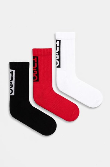 Носки (3 пары) мужские HUGO 3P QS BACK LABEL CC 10262445 01