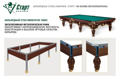 Бильярдный стол Император-Люкс
