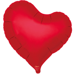 Фигура СЕРДЦЕ ИЗГИБ 18" Metallic Ruby Red