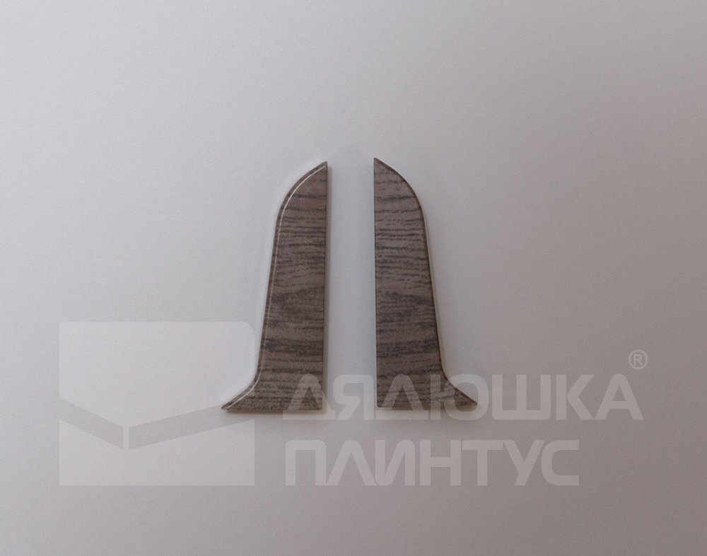 Заглушка для плинтуса ПВХ 58мм 2шт/уп 5804
