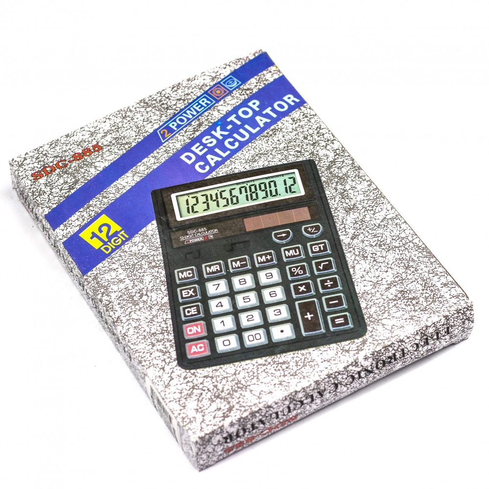 Калькулятор настольный Alingar SDC-885, 12 разрядов, двойное питание, 145*190*10мм