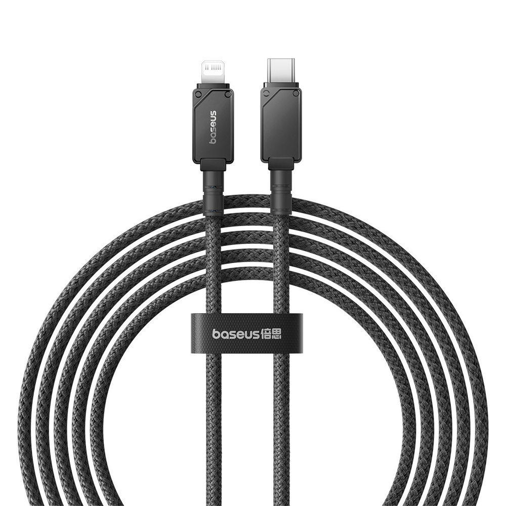 Lightning Кабель Baseus Unbreakable Fast Charging Data Cable Type-C to iP 20W 2m - Cluster Black