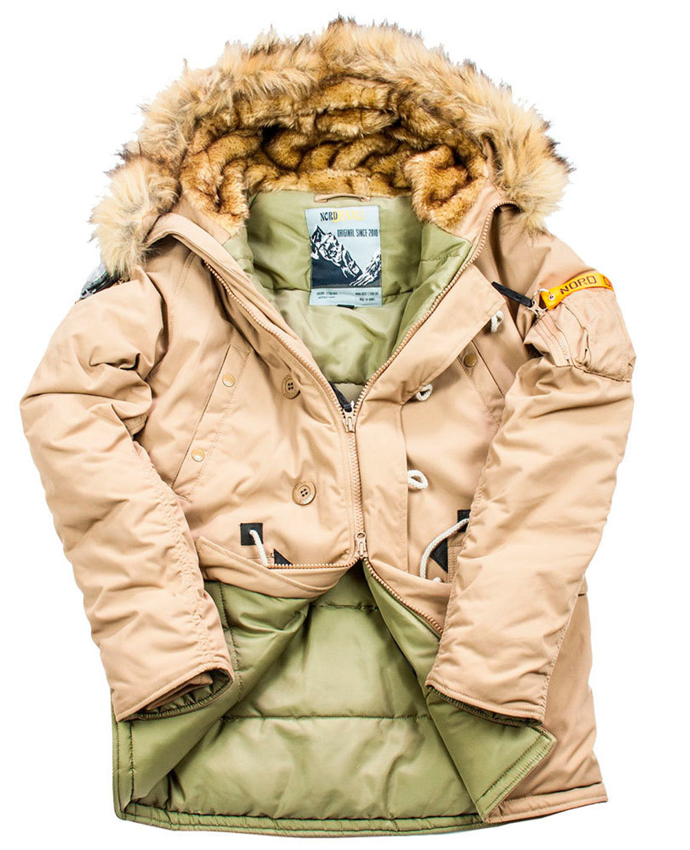 Куртка Аляска Oxford Nord Denali (бежевая - tiger eye)