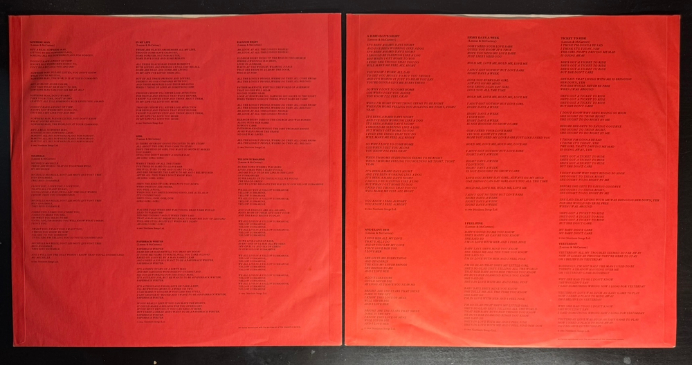 The Beatles - 1962-1966 2LP (Япония 1973г.)