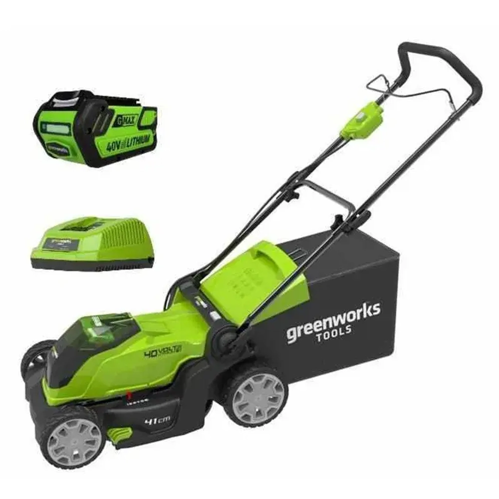 Аккумуляторная газонокосилка Greenworks G40LM41K6 (1 x 4 Ач, ЗУ) 2504707UF