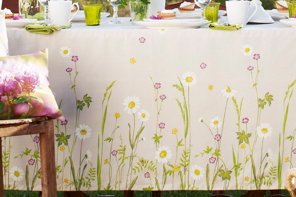 Скатерть 170x170 Proflax Ameland green Германия