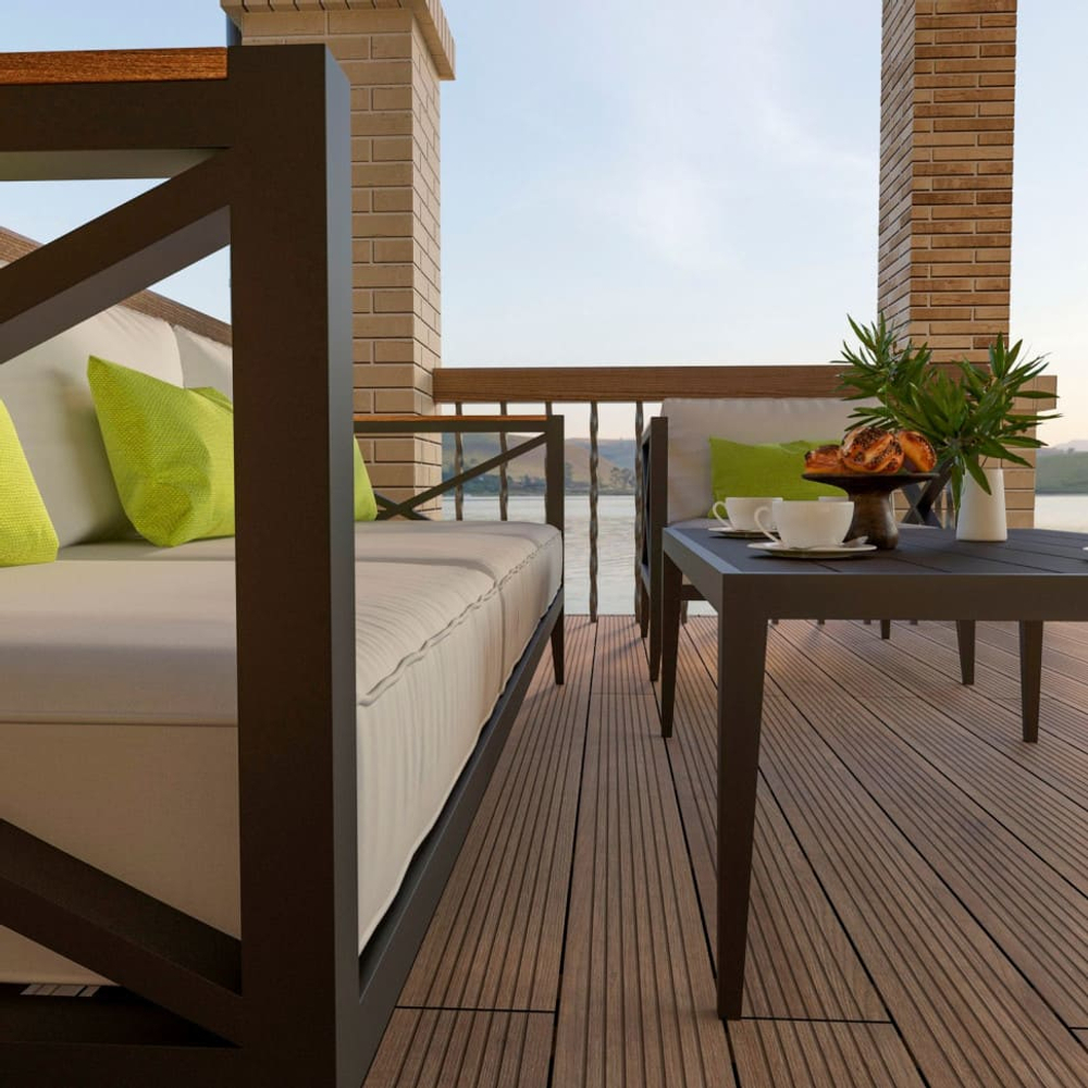 Лаунж зона Ideal Patio ВЕРИТА  белая - каркас карбон