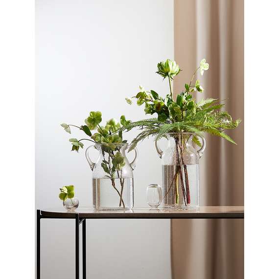 Ваза для цветов flowi, 29 см, прозрачная