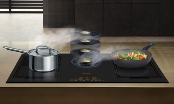 Индукционная варочная поверхность с вытяжкой Kaiser KCT 9365 IEm