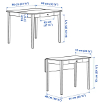 Стол и 4 стула - IDANÄS / SKOGSBO IKEA/ ИДАНАС/СКОГСБО ИКЕА, 86х75х96 см, белый/коричневый