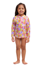 Купальник FUNKITA Toddler Girl's Summer Garden Zippy Rash Vest