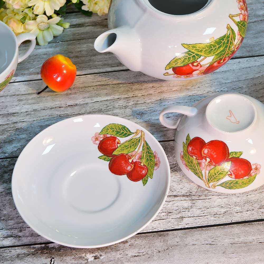 Чайный сервиз 14 предметов Вишня Дачный