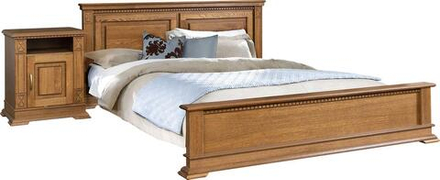 Кровать 2-18 "Верди Классик" П3.0487.1.31 (Дуб рустик. с пат., Массив)