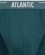 Мужские трусы слипы спорт Atlantic, набор 5 шт., хлопок, морская волна + бирюзово-зелёные + чёрные + серые меланж + тёмно-голубые, 5SMP-004