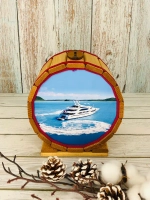 Копилка-бочка "Яхта "