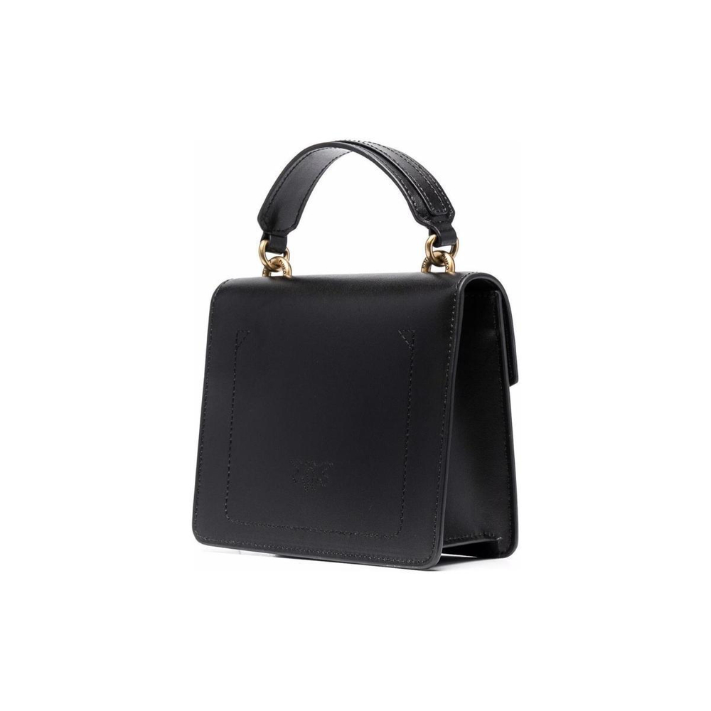 Сумка Pinko Simply Chain Cowhide Bird Swallow Bag Portable Messenger Shoulder Bag Mini Black Gold, 1P22AK-Y6XT-Z99