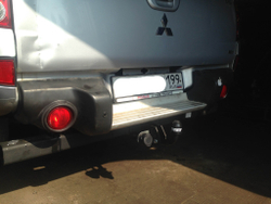 Фаркоп Трейлер 7110 на Mitsubishi L200 (2/4dr.) пикап 2006г.-(паспорт и сертификат в комплекте)(без электрики)