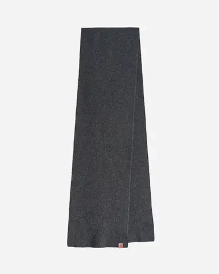 Шарф из шерсти мериноса серый