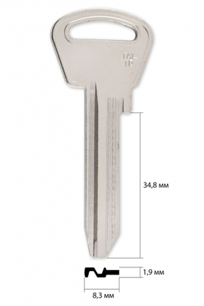 Заготовка английского ключа 10213 78 - TAL 1D (OS XR26D)	| TLN1D | MTS1 | XR26D