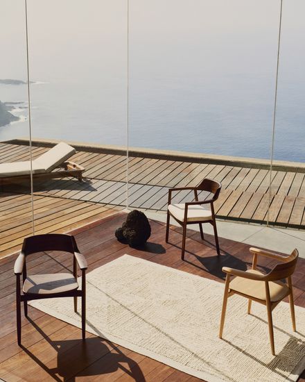 Шезлонг Turqueta из массива тикового дерева Испания La Forma