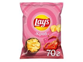 Чипсы LAYS КРАБ 70 гр